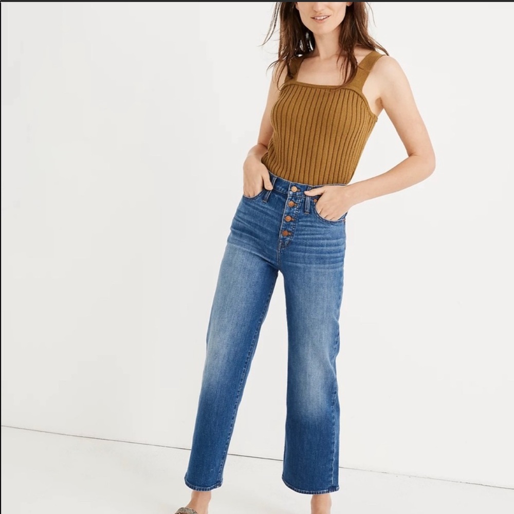 Madewell Wide Leg Crop Jeans